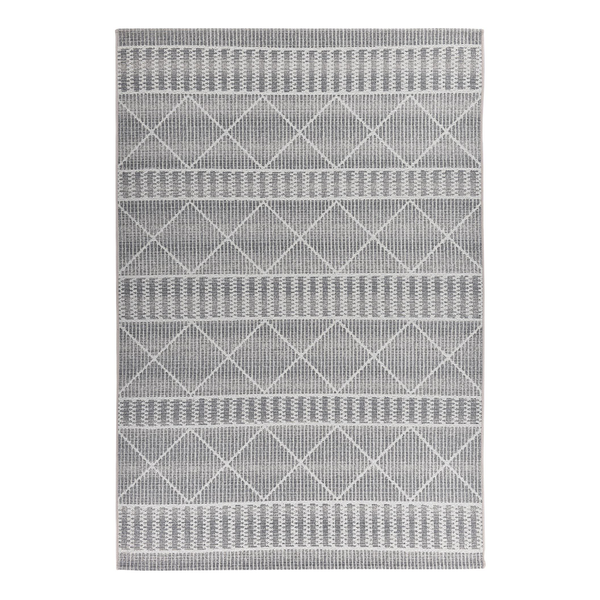 Outdoorteppich Funky Geometric - Kunstfaser - Beige - 60 x 100 cm
