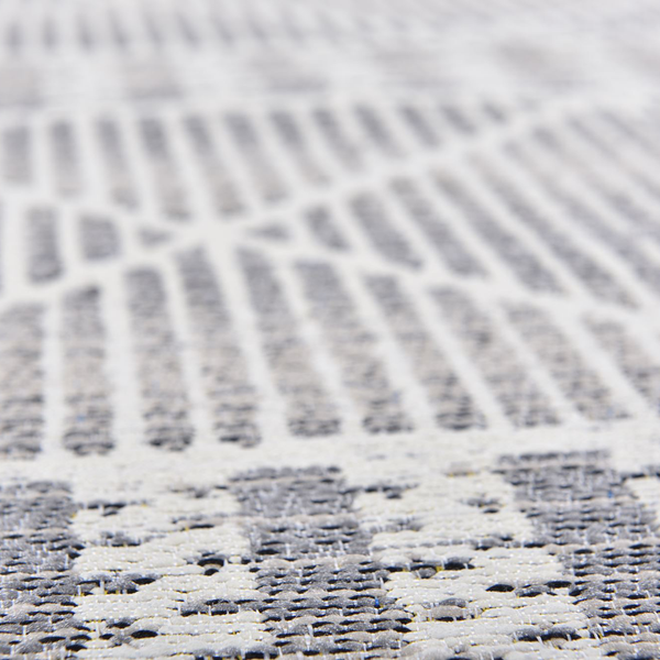 Outdoorteppich Funky Geometric - Kunstfaser - Beige - 60 x 100 cm