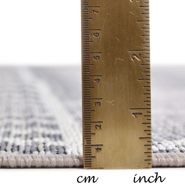 Outdoorteppich Funky Geometric - Kunstfaser - Beige - 60 x 100 cm