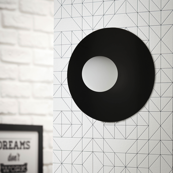 Deckenleuchte Zon - Satiniertes glas / Eisen - 1-flammig