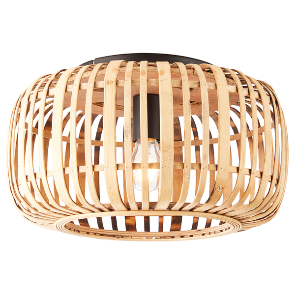 Deckenleuchte Woodrow - Rattan / Eisen - 1-flammig