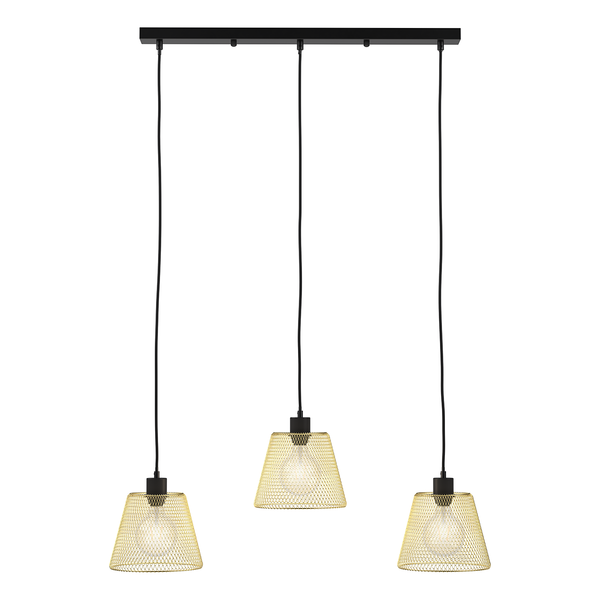 Pendelleuchte Le Vicel - Eisen - 3-flammig - Gold