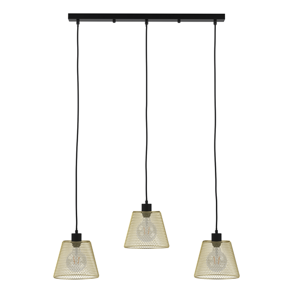 Pendelleuchte Le Vicel - Eisen - 3-flammig - Gold