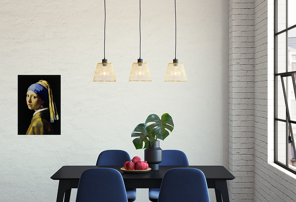 Pendelleuchte Le Vicel - Eisen - 3-flammig - Gold