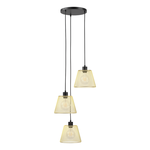 Pendelleuchte Le Vigan - Eisen - 3-flammig - Gold