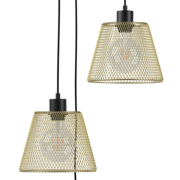 Pendelleuchte Le Vigan - Eisen - 3-flammig - Gold