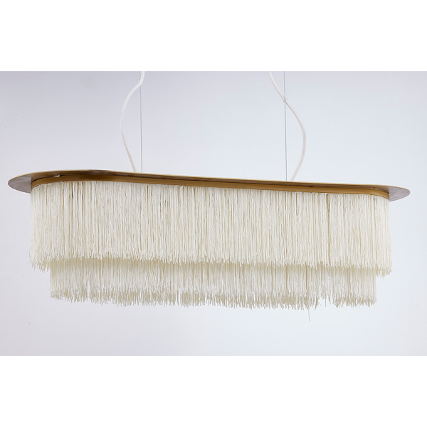 Pendelleuchte Le Roux II - Baumwollstoff / Eisen - 3-flammig