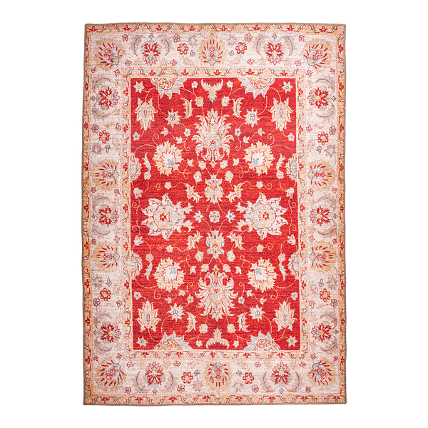 Kurzflorteppich Faye 625 - Kunstfaser - Rot - 75 x 150 cm