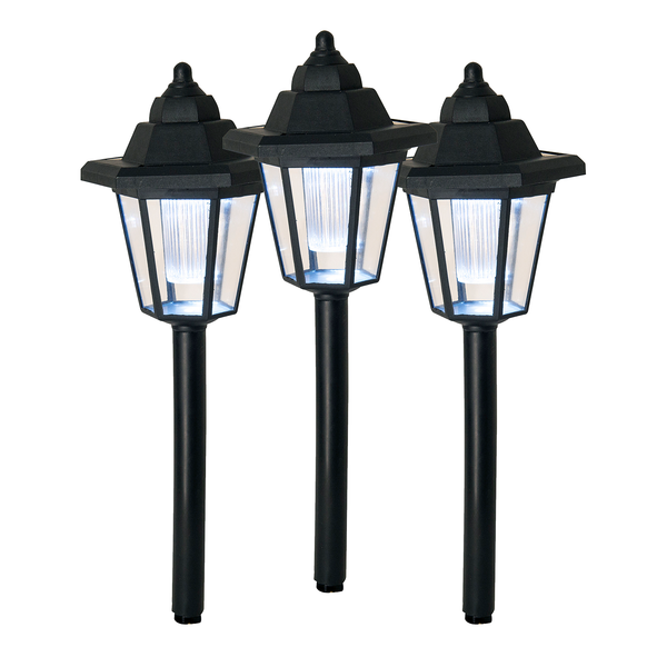 LED-Erdspieß Valennes (3er-Set) - Polycarbonat - 1-flammig