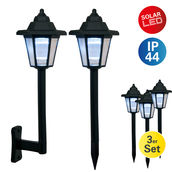 LED-Erdspieß Valennes (3er-Set) - Polycarbonat - 1-flammig