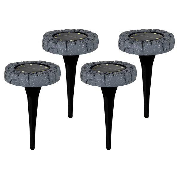 LED-Erdspieß Unverre (4er-Set) - Polycarbonat - 1-flammig