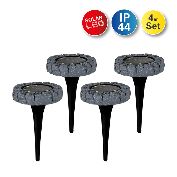 LED-Erdspieß Unverre (4er-Set) - Polycarbonat - 1-flammig