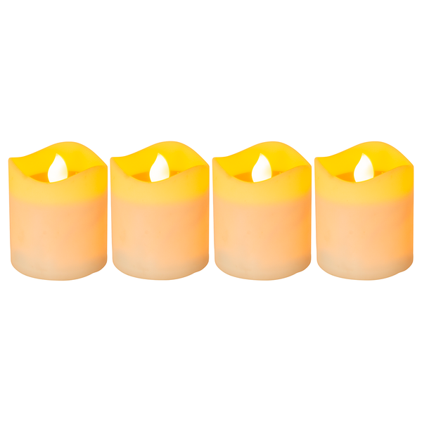 LED-Solarkerze Teuilac (4er-Set) - Polycarbonat - 1-flammig