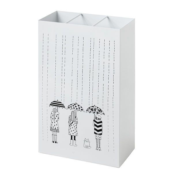 Schirmständer Le Perrier - Metall - Weiß - Breite: 30 cm