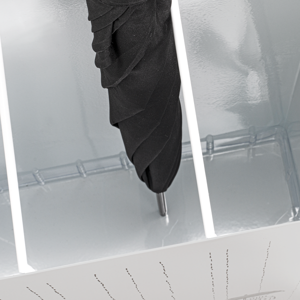 Schirmständer Le Perrier - Metall - Weiß - Breite: 30 cm