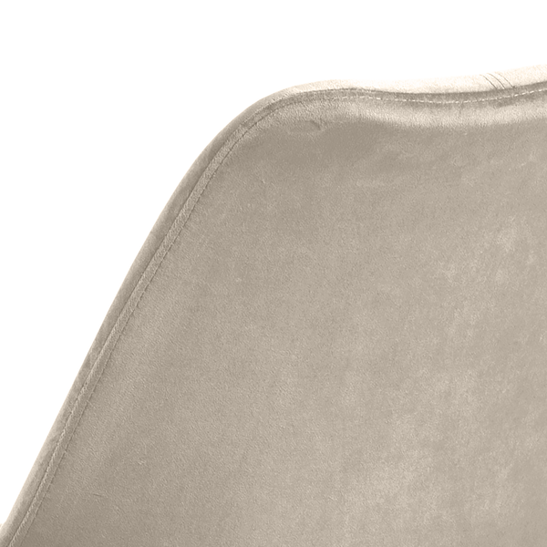 Polsterstuhl Bonito 2er-Set - Samt Vilda: Sand