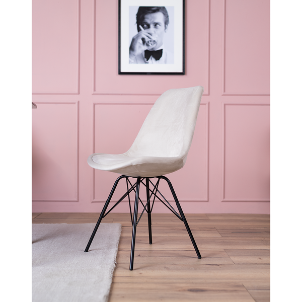 Polsterstuhl Bonito 2er-Set - Samt Vilda: Sand