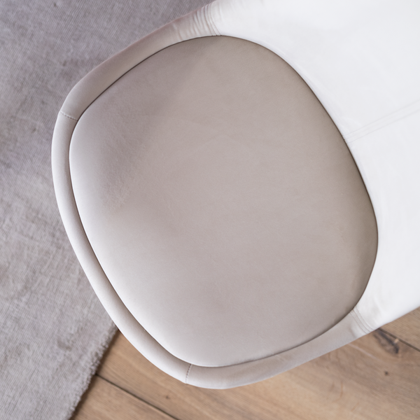 Polsterstuhl Bonito 2er-Set - Samt Vilda: Sand