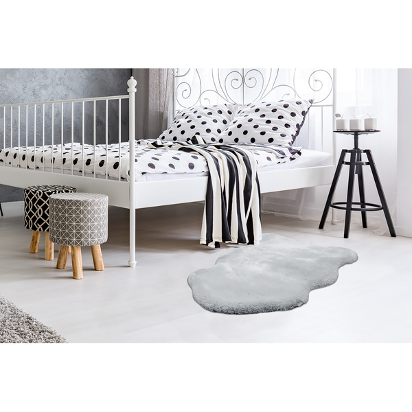 Schafsfell Rabbit 200 - Kunstfaser - Grau