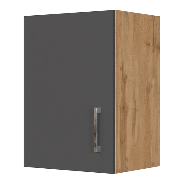 Hängeschrank Sorrento I - Grau / Wotaneiche Dekor - Breite: 40 cm
