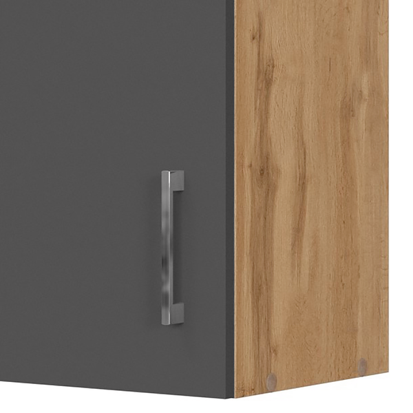 Hängeschrank Sorrento I - Grau / Wotaneiche Dekor - Breite: 40 cm