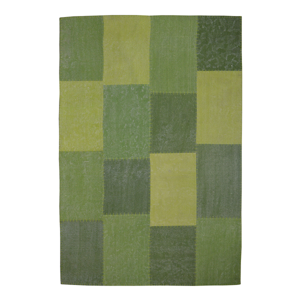 Kurzflorteppich Lyrical I - Baumwolle - Grün - 120 x 170 cm