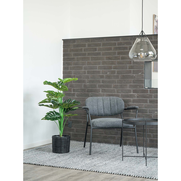 Kunstpflanze Monstera - Kunststoff - Grün - Höhe: 90 cm