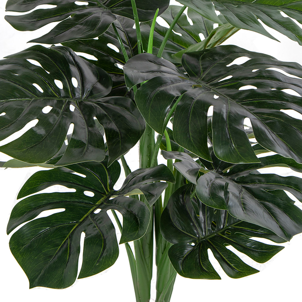Kunstpflanze Monstera - Kunststoff - Grün - Höhe: 90 cm
