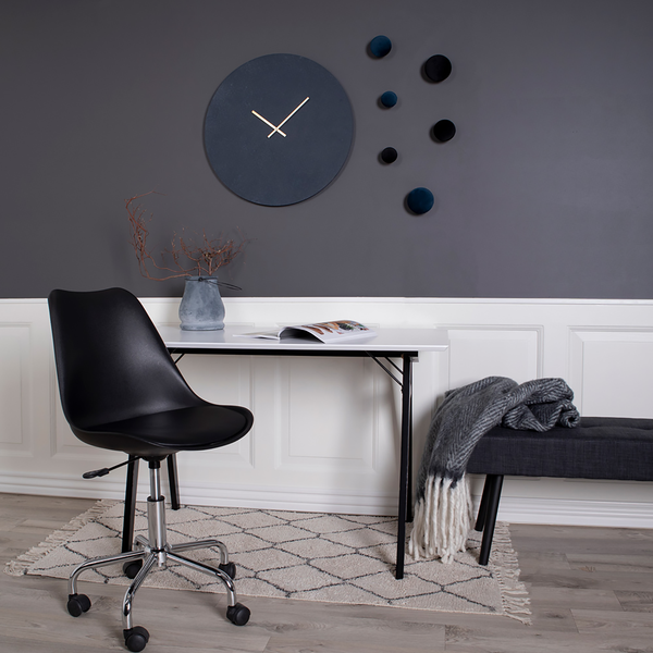 Garderobenhaken Giza (3-teilig) - Samtstoff - Blau