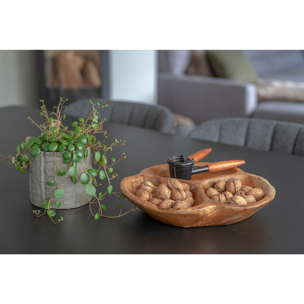 Schale Nola - Teakholz - Braun