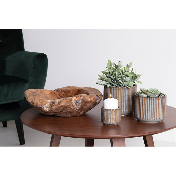 Schale Rio - Teakholz - Braun - Durchmesser: 40 cm