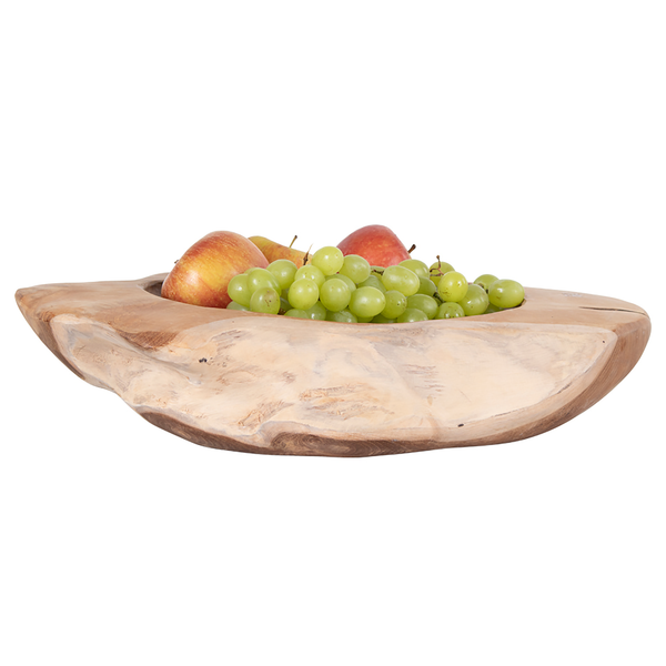 Schale Rio - Teakholz - Braun - Durchmesser: 40 cm