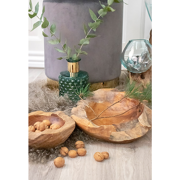 Schale Rio - Teakholz - Braun - Durchmesser: 40 cm