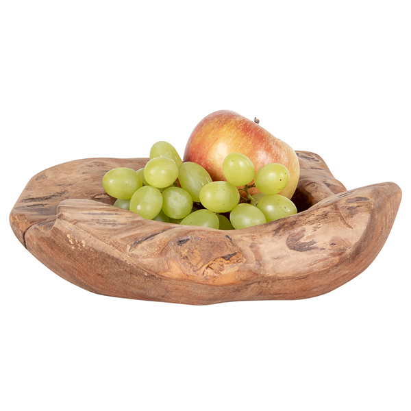Schale Rio - Teakholz - Braun - Durchmesser: 20 cm