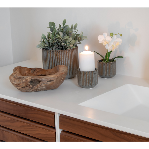 Schale Rio - Teakholz - Braun - Durchmesser: 30 cm