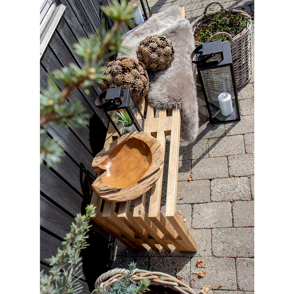 Schale Rio - Teakholz - Braun - Durchmesser: 30 cm
