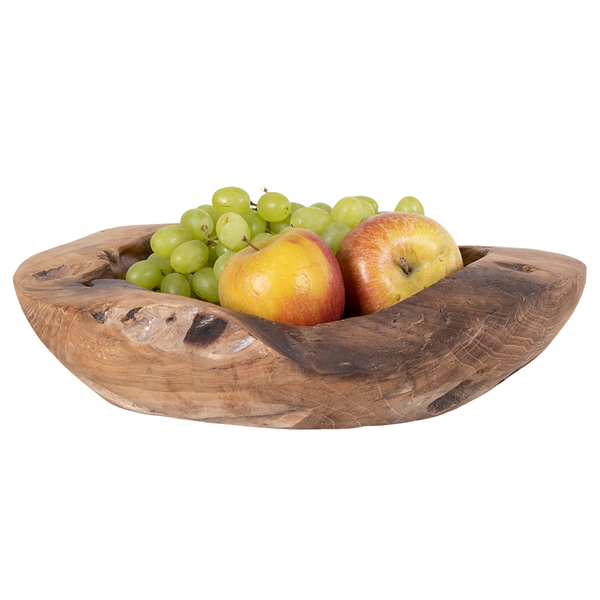 Schale Rio - Teakholz - Braun - Durchmesser: 30 cm
