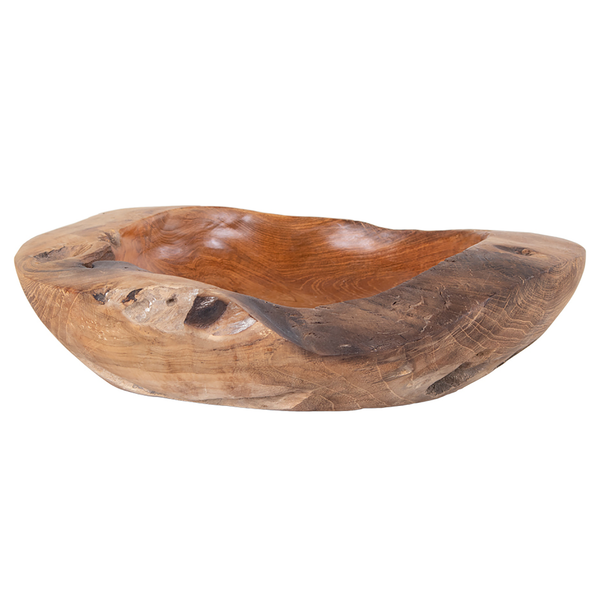 Schale Rio - Teakholz - Braun - Durchmesser: 30 cm