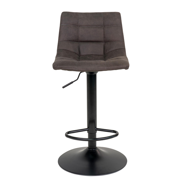 Barstuhl Bazian (2er-Set) - Microfaser / Stahl - Taupe