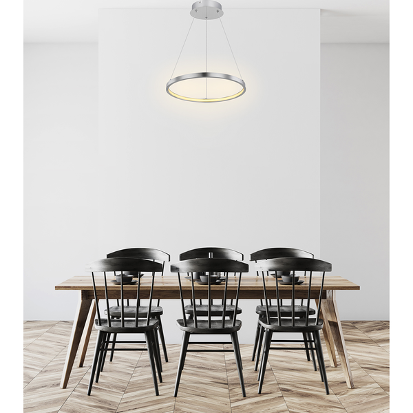 LED-Pendelleuchte Ralph I - Polypropylen / Eisen - 1-flammig