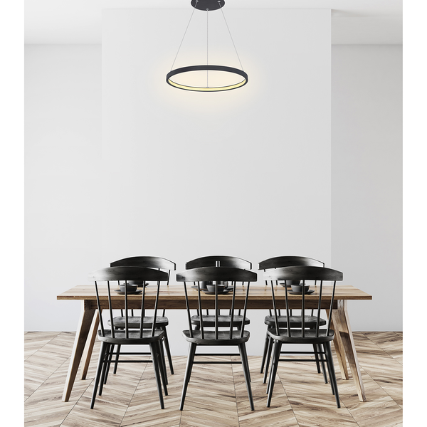 LED-Pendelleuchte Ralph II - Polypropylen / Eisen - 1-flammig