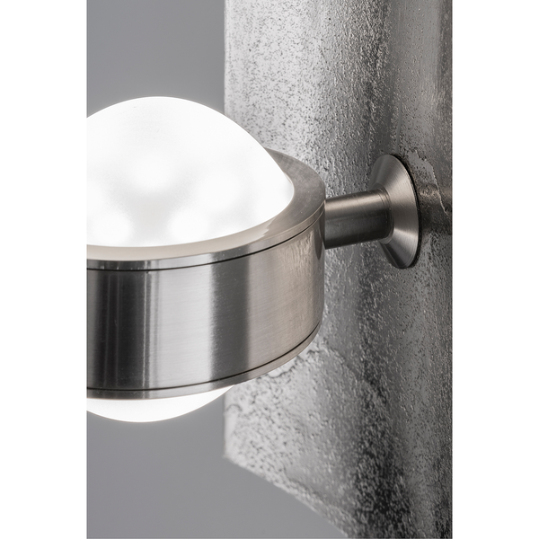 LED-Wandleuchte Braffais - Glas / Eisen - 1-flammig