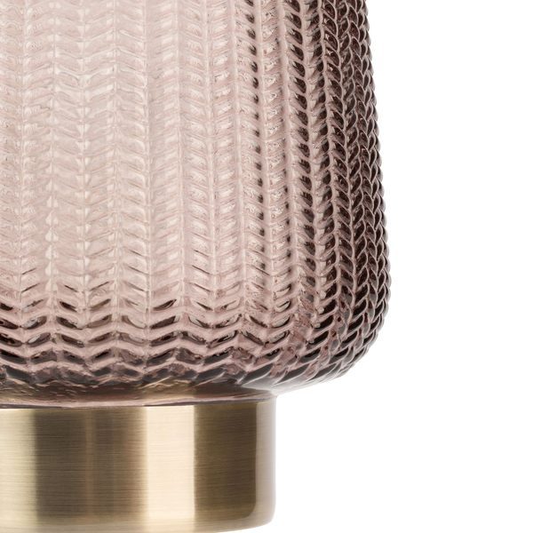 LED-Tischleuchte Fancy Glamour - Klarglas / Messing - 1-flammig
