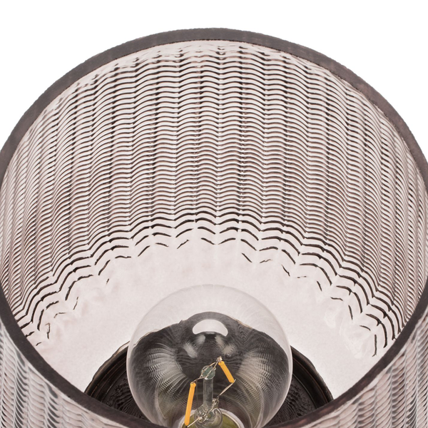 LED-Tischleuchte Fancy Glamour - Klarglas / Messing - 1-flammig