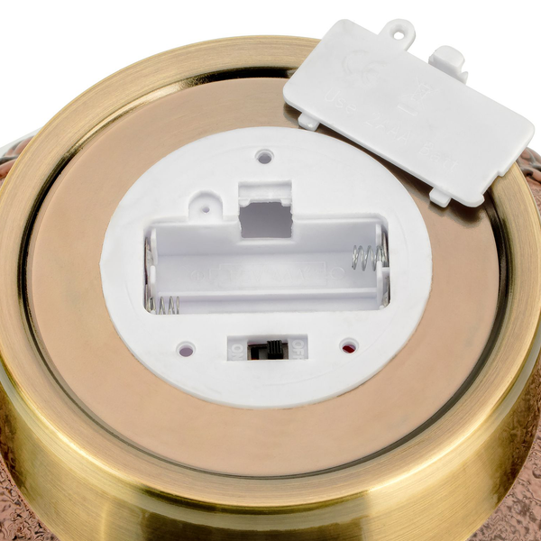 LED-Tischleuchte Fancy Glamour - Klarglas / Messing - 1-flammig