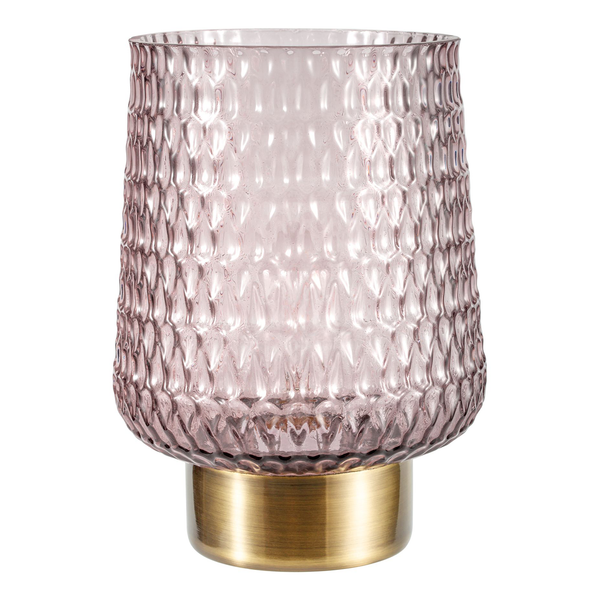 LED-Tischleuchte Sparkling Glamour - Klarglas / Messing - 1-flammig