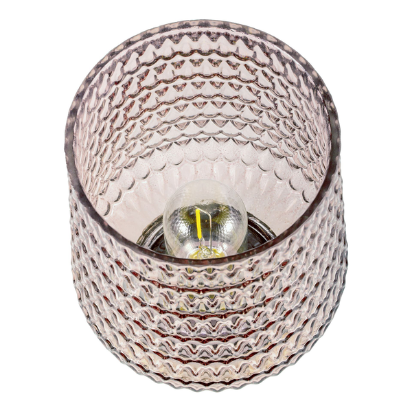 LED-Tischleuchte Sparkling Glamour - Klarglas / Messing - 1-flammig