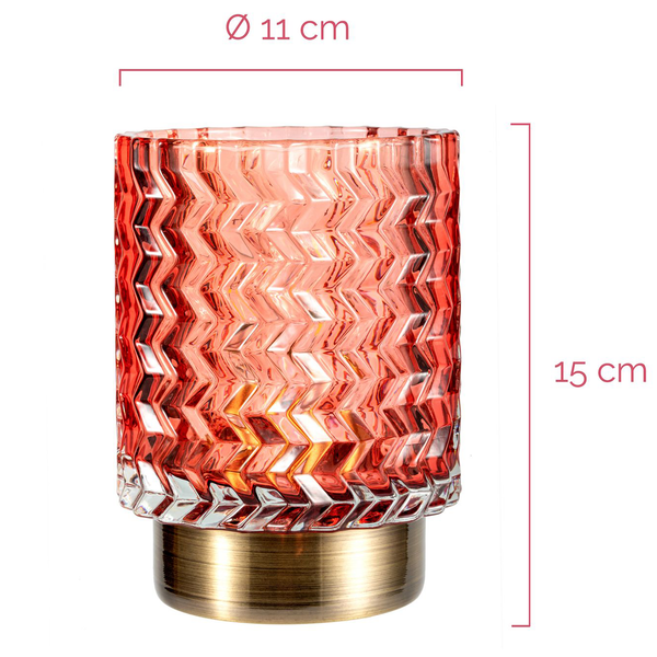 Tischleuchte Sweet Glamour - Klarglas - 1-flammig