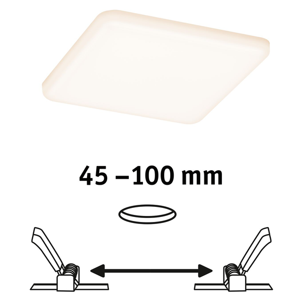 LED-Einbauleuchte Veluna IV - Acrylglas - 1-flammig