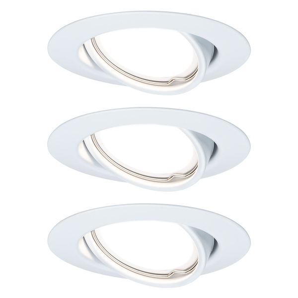 LED-Einbauleuchte Base VIII - Acrylglas / Aluminium - 3-flammig